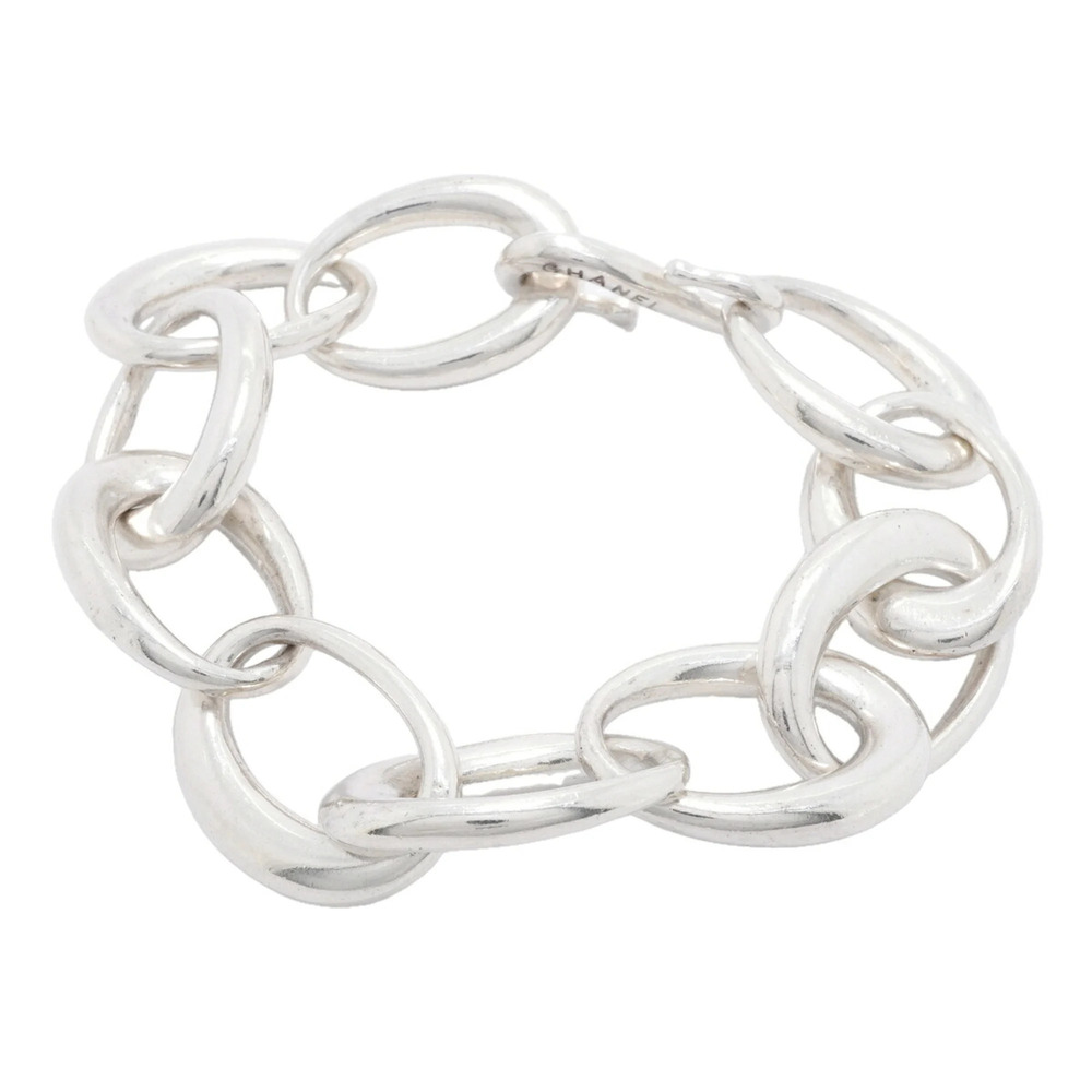 Chanel Bracelet, Oval Sterling Silver 925, Women's, P3472155